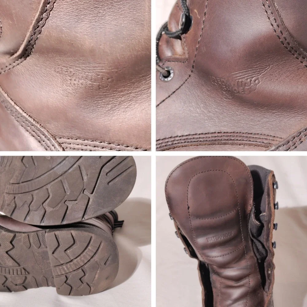 Red Wing 2211 Steel Toe Dyna-Force Waterproof Boots Brown, Sz 10.5 E2 USA Made